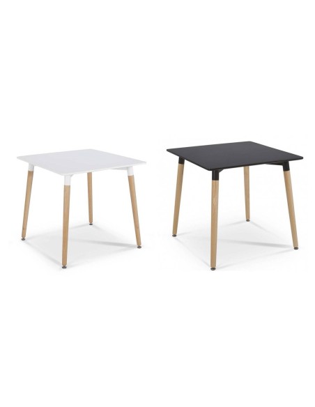 Mesa de Cocina Nurya 80x80 Diseño Nordico, Madera