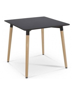 Mesa de Cocina Nurya 80x80 Diseño Nordico, Madera 2