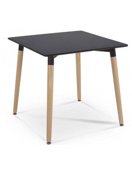 Mesa de Cocina Nurya 80x80 Diseño Nordico, Madera