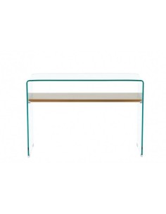 Consola POTER, estante, cristal, 110 x 40 cms. 2