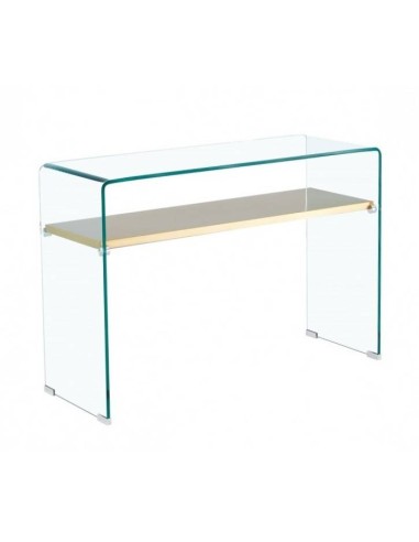 Console POTER, prateleira de vidro, 110 x 40 cms.