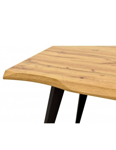 Mesa industrial MELINDA 160x90, metal, madera