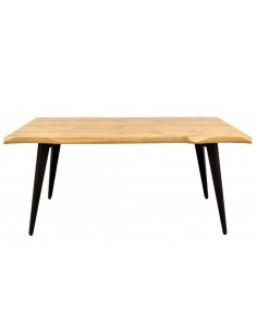 Mesa industrial MELINDA 160x90, metal, madera 2