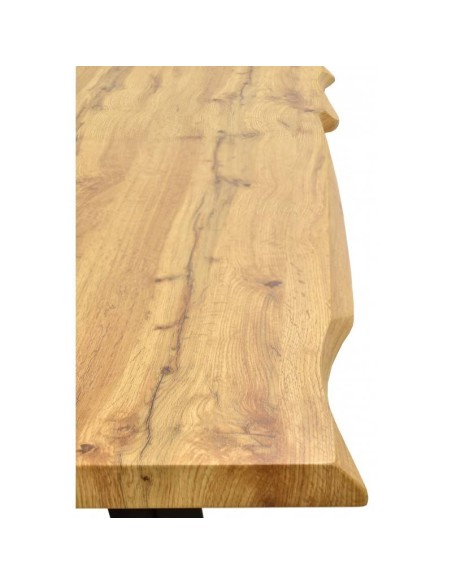 Mesa industrial MELINDA 160x90, metal, madera