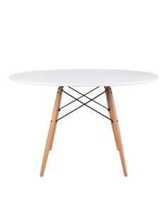 Mesa De Comedor De Diseño Tower 120, Blanca 2
