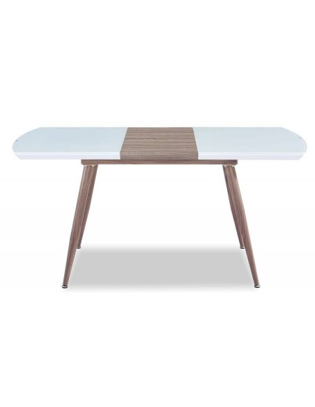 Mesa SOHA, extensible, metal, madera, cristal,140 ~ 180 x 80 cms. Mesa SOHA, extensible, metal, madera, cristal,140 ~ 180 x 80 cms.