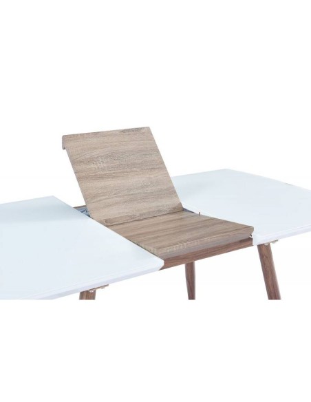 Mesa SOHA, extensible, metal, madera, cristal,140 ~ 180 x 80 cms. Mesa SOHA, extensible, metal, madera, cristal,140 ~ 180 x 80 cms.