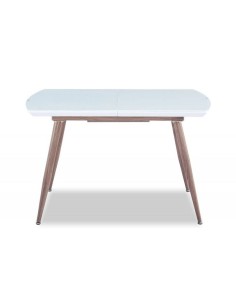 Mesa SOHA, extensible, metal, madera, cristal,140 ~ 180 x 80 cms. 2