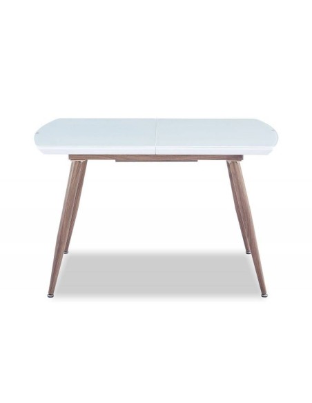 Mesa SOHA, extensible, metal, madera, cristal,140 ~ 180 x 80 cms. Mesa SOHA, extensible, metal, madera, cristal,140 ~ 180 x 80 cms.