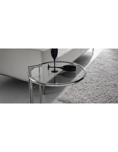 Mesa NAPOLI Auxiliar Cromado Crtal