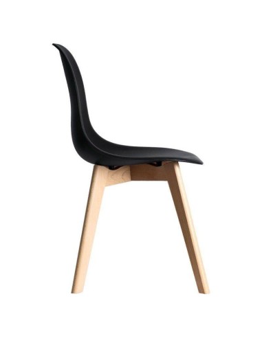 Silla SIRA, madera maciza, polipropileno