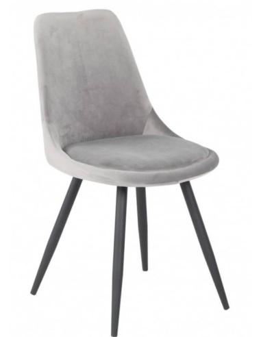 Silla GOLD BLACK de diseño en metal y terciopelo.