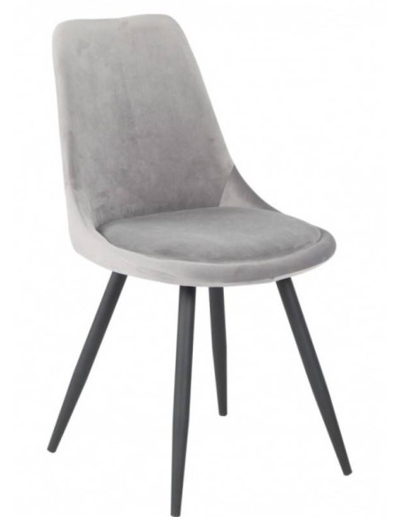 Silla GOLD BLACK de diseño en metal y terciopelo.