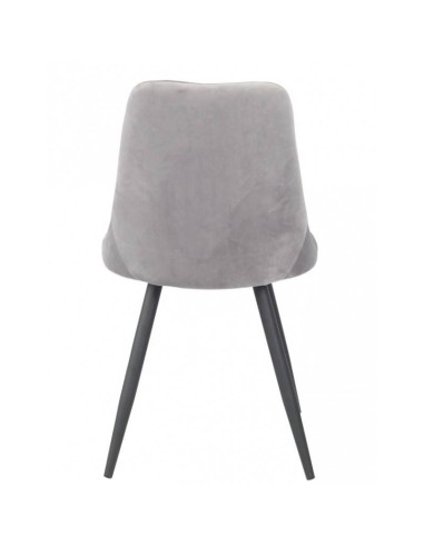 Silla GOLD BLACK de diseño en metal y terciopelo.