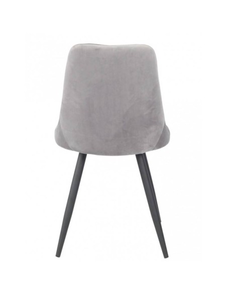 Silla GOLD BLACK de diseño en metal y terciopelo.