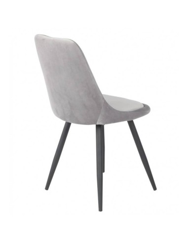 Silla GOLD BLACK de diseño en metal y terciopelo.