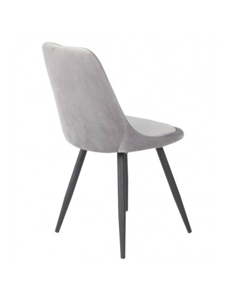 Silla GOLD BLACK de diseño en metal y terciopelo.