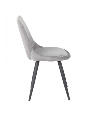 Silla GOLD BLACK de diseño en metal y terciopelo.