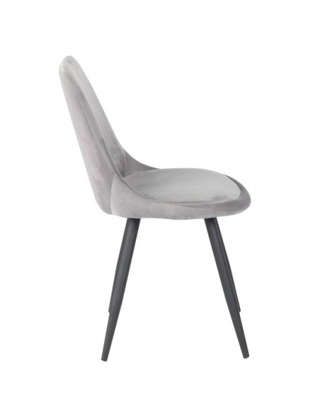 Silla GOLD BLACK de diseño en metal y terciopelo.