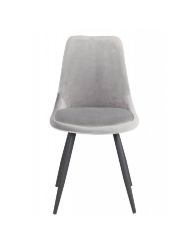 Silla GOLD BLACK de diseño en metal y terciopelo.