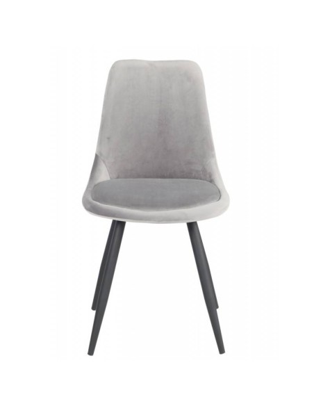 Silla GOLD BLACK de diseño en metal y terciopelo.