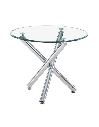 Mesa redonda de Cristal 90, inspirada en Rodolfo Dordoni