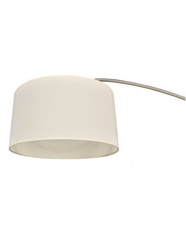 Lâmpada ajustável de pé para salão de beleza, cromo Alpha de design moderno, tela branca, base em mármore