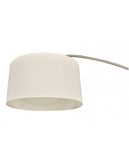 Lâmpada ajustável de pé para salão de beleza, cromo Alpha de design moderno, tela branca, base em mármore Lâmpada ajustável de pé para salão de beleza, cromo Alpha de design moderno, tela branca, base em mármore