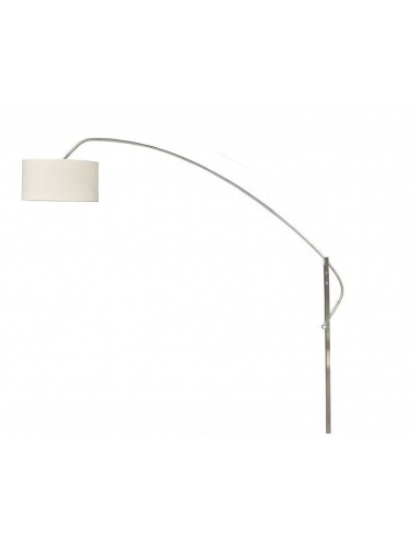 Lâmpada ajustável de pé para salão de beleza, cromo Alpha de design moderno, tela branca, base em mármore