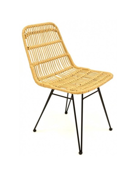 Cadeira externa Tartara, metal, rota natural bege