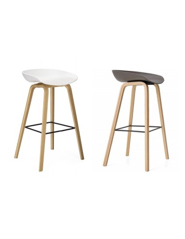 Taburete Welli 75, metal, polipropileno