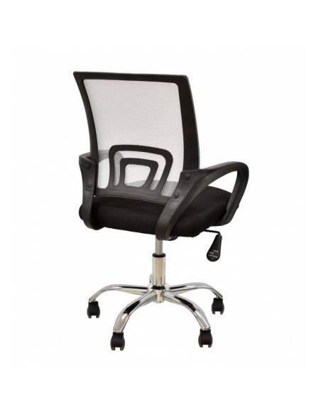 Sillón de oficina Helix, gas, basculante, malla y tejido negro Sillón de oficina Helix, gas, basculante, malla y tejido negro