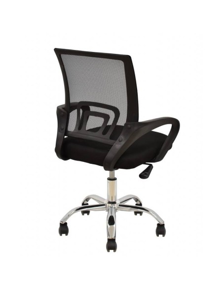 Sillón de oficina Helix, gas, basculante, malla y tejido negro Sillón de oficina Helix, gas, basculante, malla y tejido negro