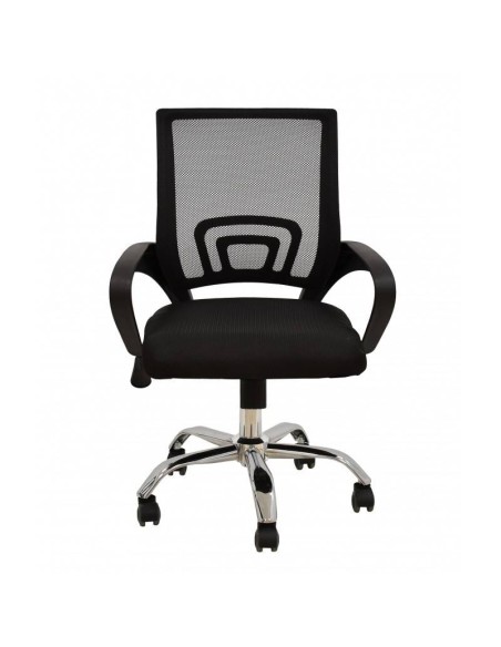 Sillón de oficina Helix, gas, basculante, malla y tejido negro Sillón de oficina Helix, gas, basculante, malla y tejido negro