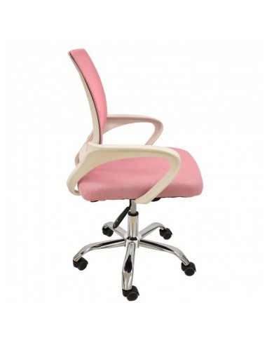 Sillón de oficina Helix blanco, gas, basculante, malla y tejido