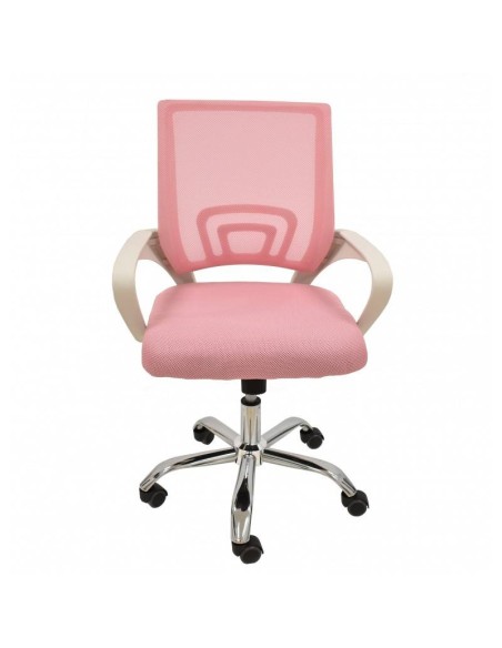 Sillón de oficina Helix blanco, gas, basculante, malla y tejido