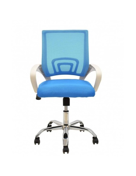 Sillón de oficina Helix blanco, gas, basculante, malla y tejido