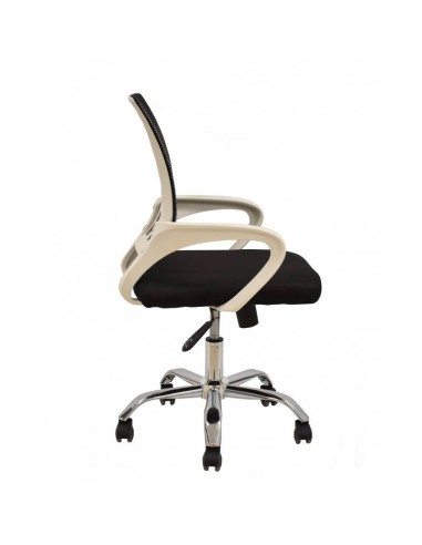 Sillón de oficina Helix blanco, gas, basculante, malla y tejido