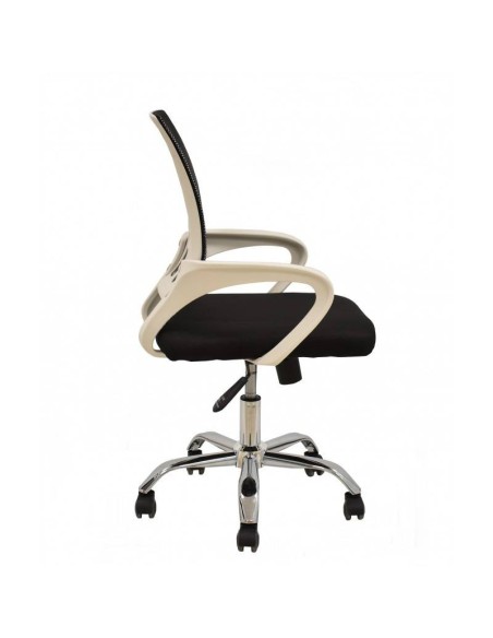 Cadeira de escritório Helix branco, gás, braço oscilante, malha e tecido Cadeira de escritório Helix branco, gás, braço oscilante, malha e tecido