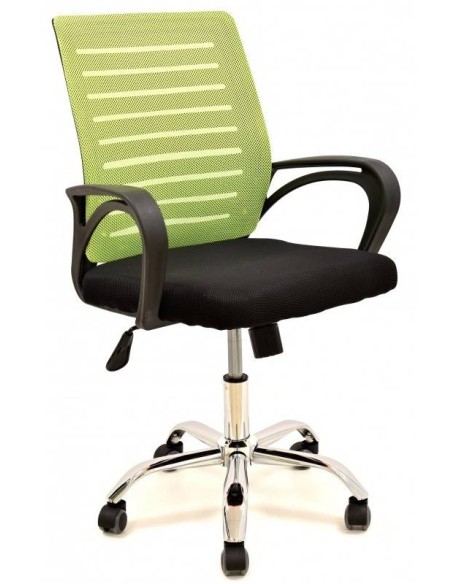 Sillón oficina SANSET, gas, basculante, malla y tejido bicolor