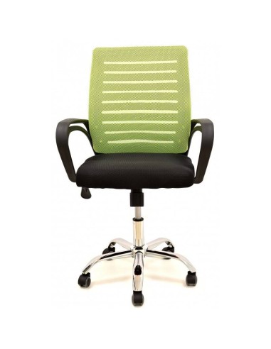 Sillón oficina SANSET, gas, basculante, malla y tejido bicolor