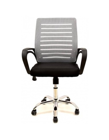 Sillón oficina SANSET, gas, basculante, malla y tejido bicolor