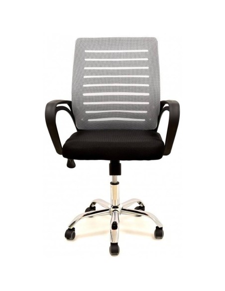 Sillón oficina SANSET, gas, basculante, malla y tejido bicolor Sillón oficina SANSET, gas, basculante, malla y tejido bicolor